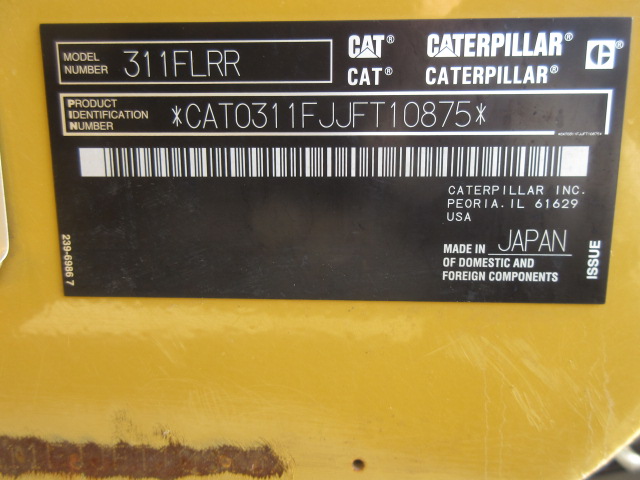 311FLRR CATの中古油圧ショベル｜株式会社ナンニチ｜JFT10875